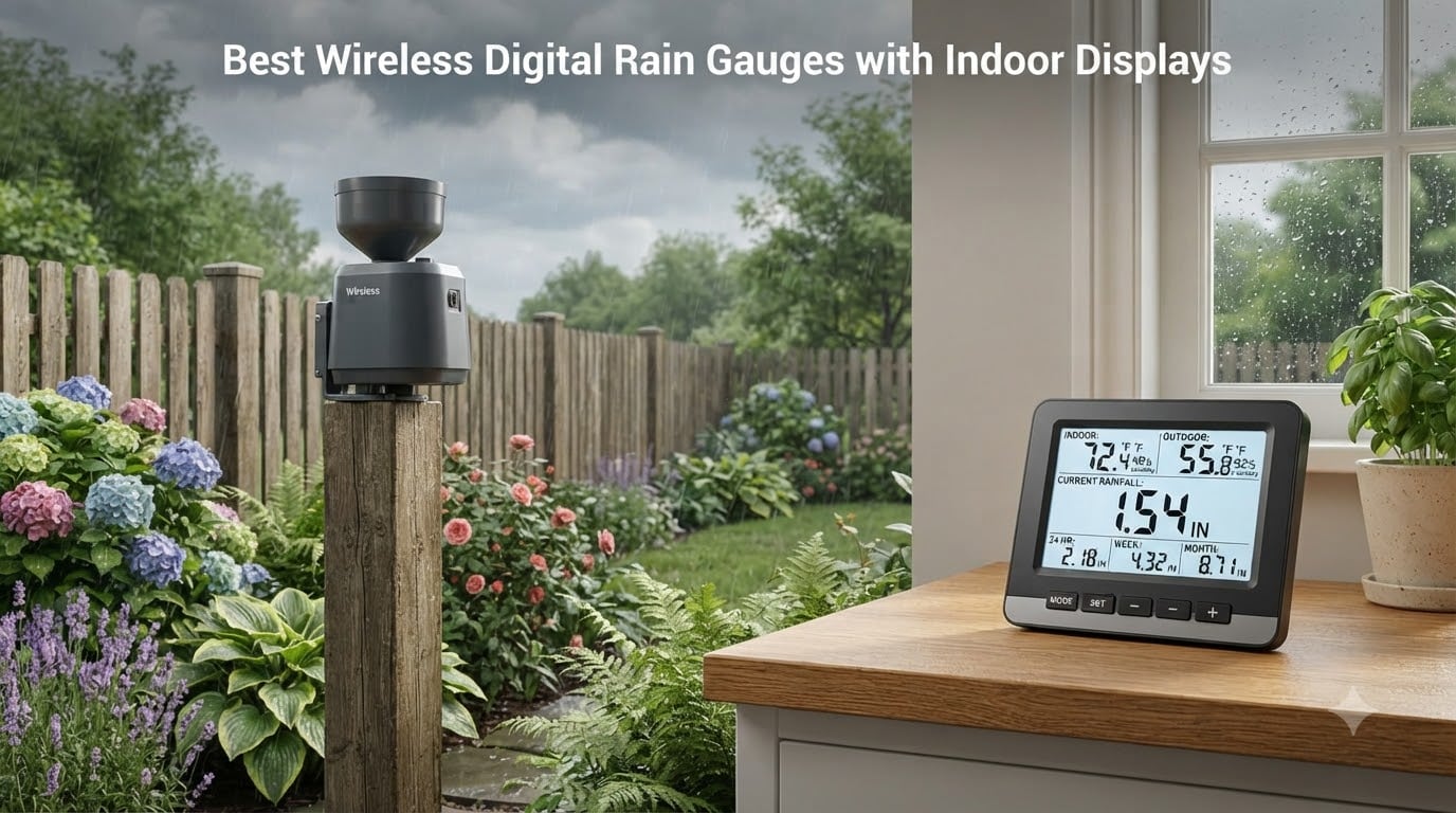 Best Wireless Digital Rain Gauges with Indoor Displays