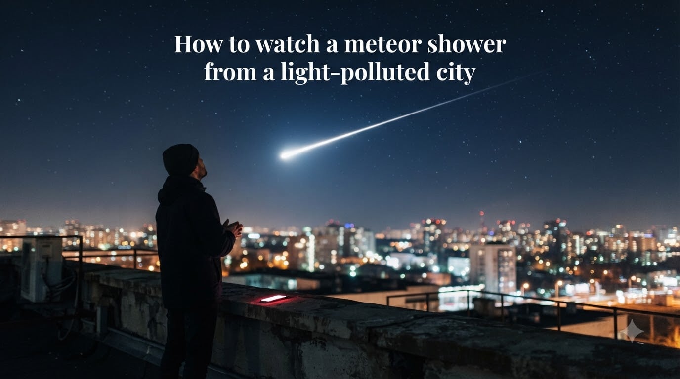 How to watch a meteor shower from a light-polluted city