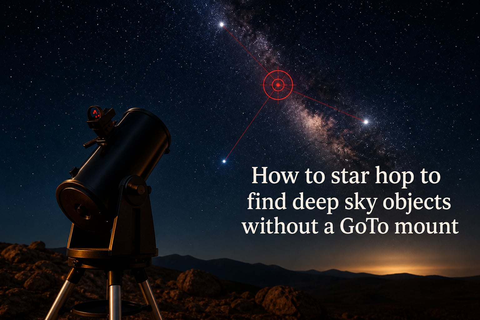 How to star hop to find deep sky objects without a GoTo mount
