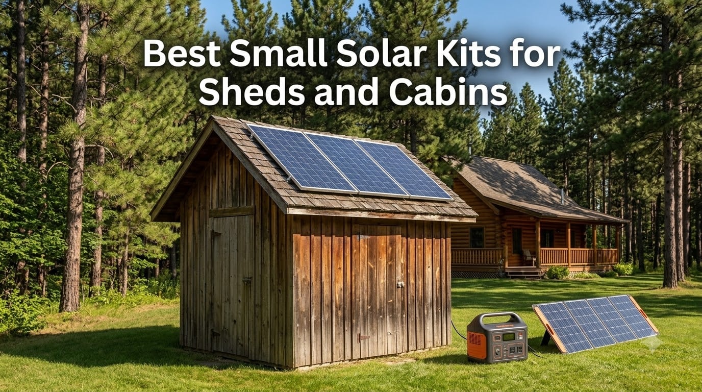 Best Small Solar Kits for Sheds and Cabins