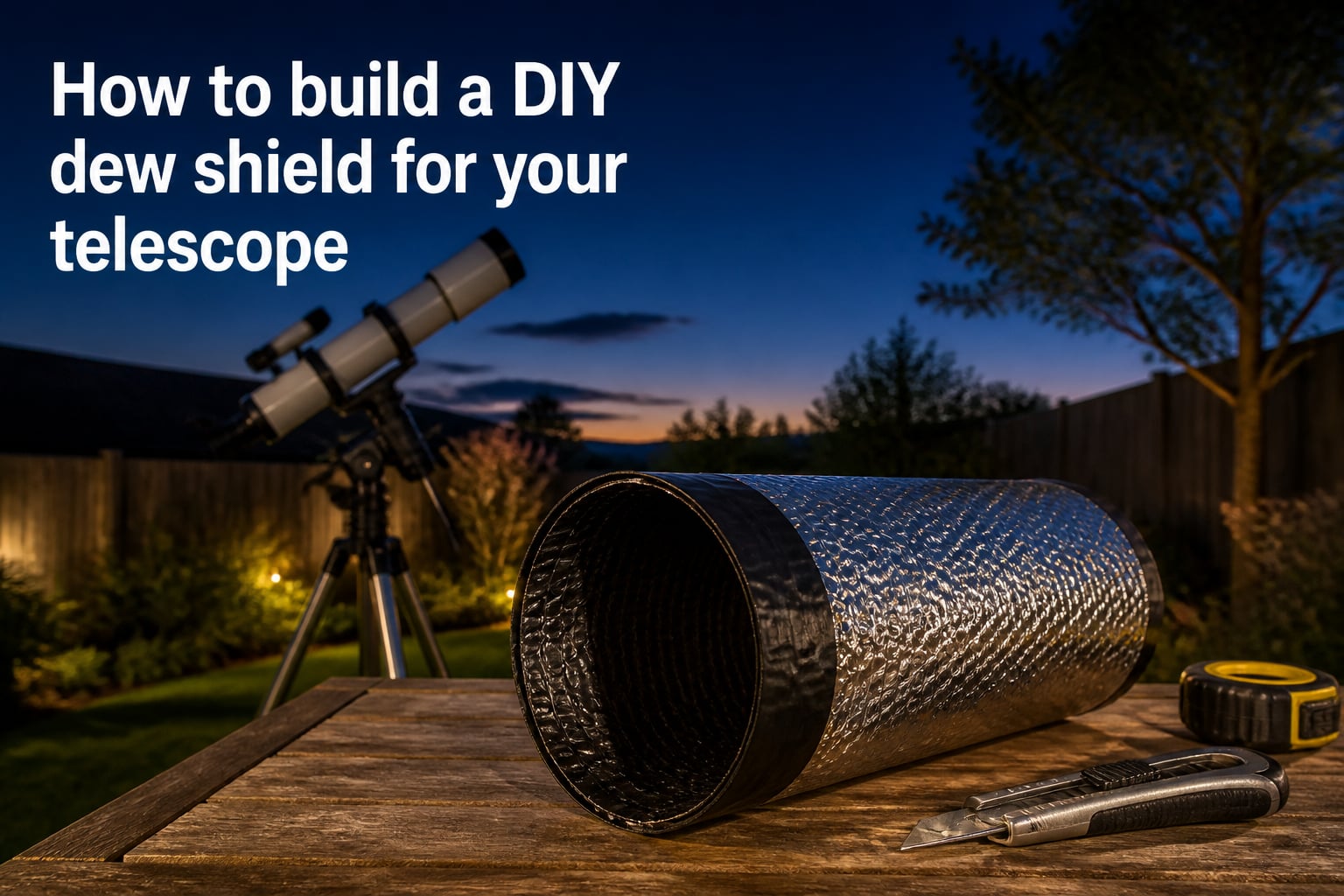 How to build a DIY dew shield for your telescope
