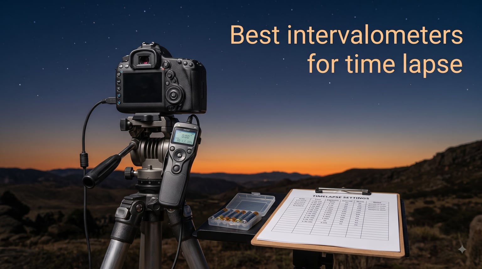 Best intervalometers for time lapse