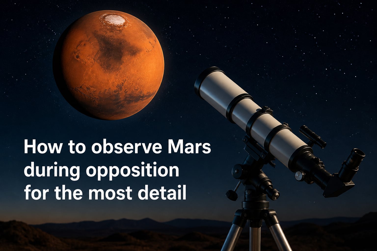 How to observe Mars during opposition for the most detail