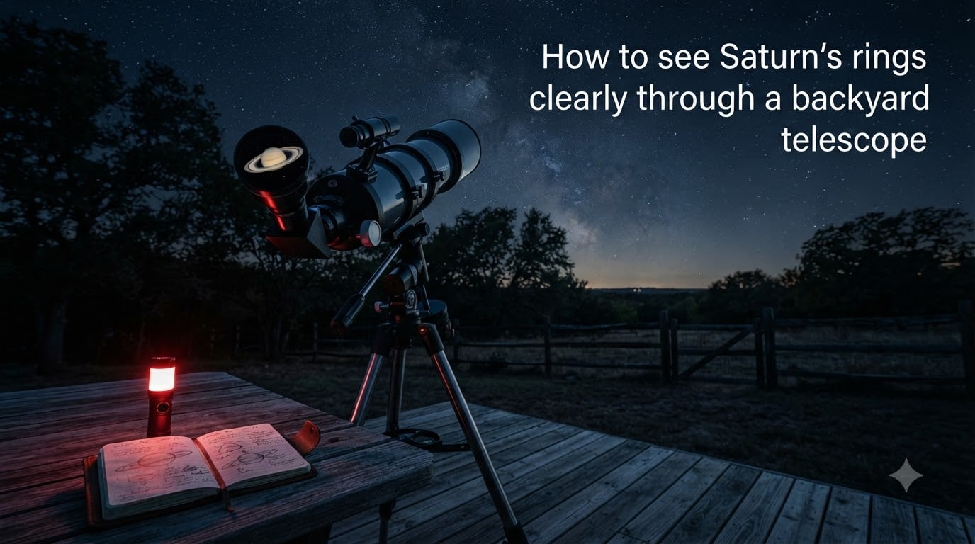 How to see Saturn's rings clearly through a backyard telescope