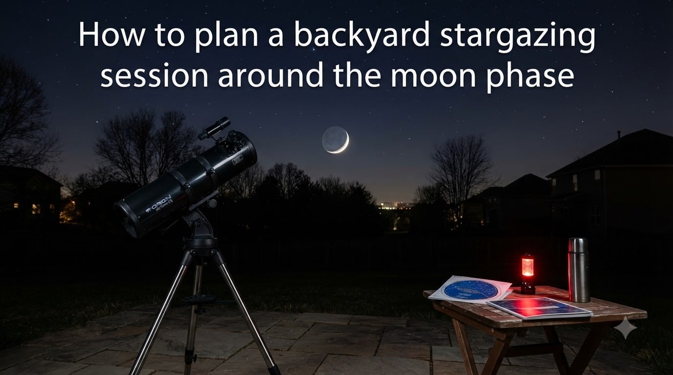 How to plan a backyard stargazing session around the moon phase
