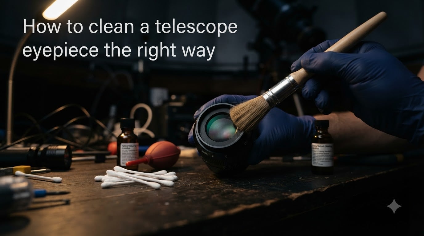 How to clean a telescope eyepiece the right way