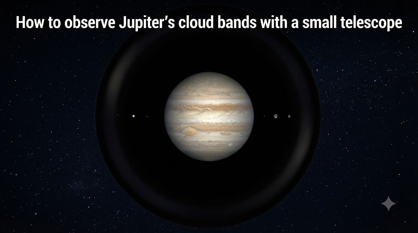 How to observe Jupiter's cloud bands with a small telescope