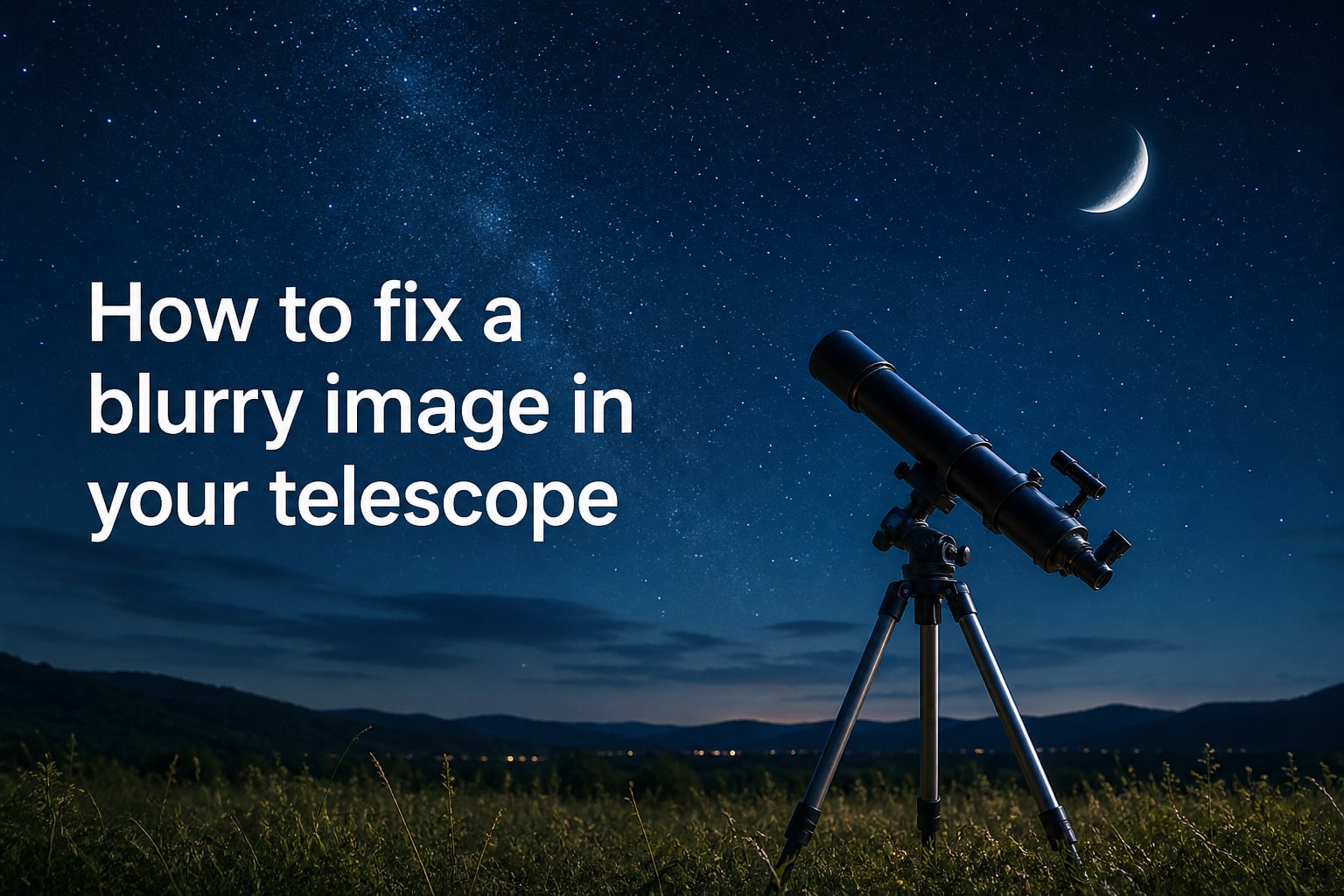 How to fix a blurry image in your telescope