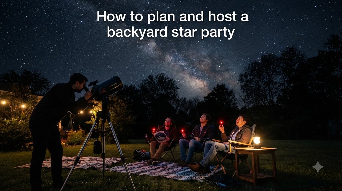 How to plan and host a backyard star party