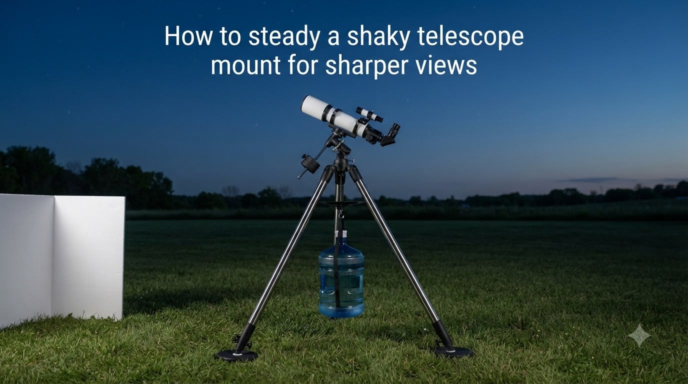 How to steady a shaky telescope mount for sharper views