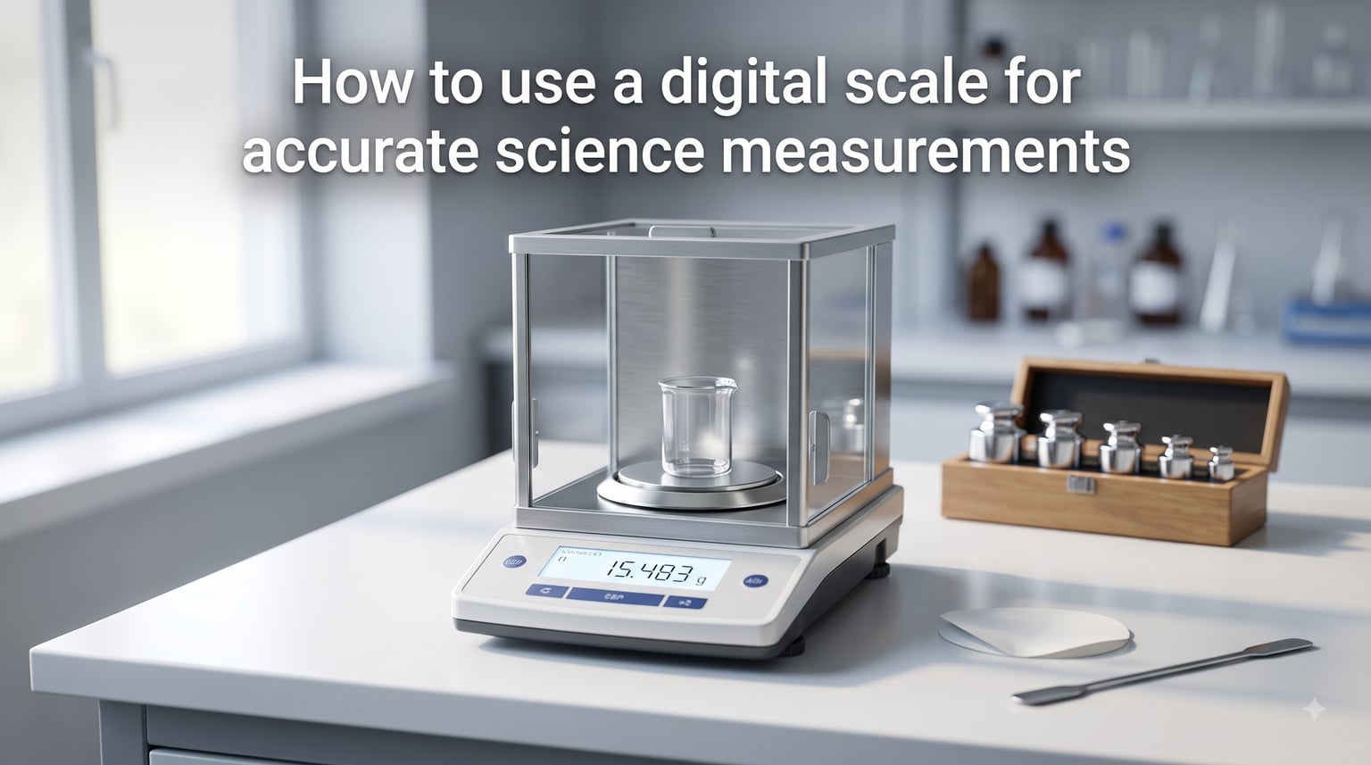 How to use a digital scale for accurate science measurements