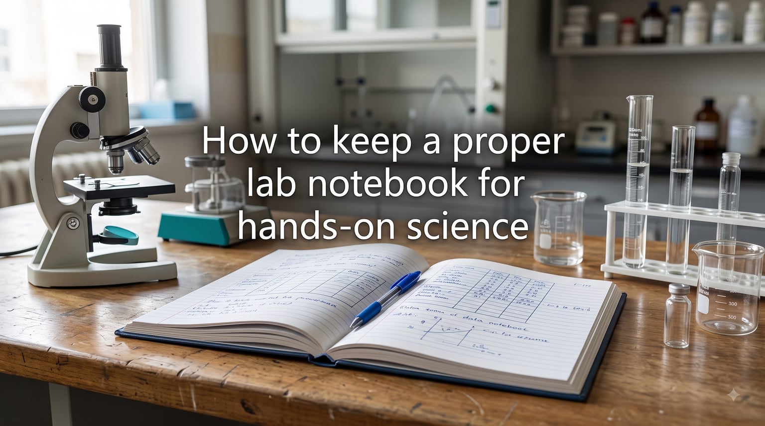 How to keep a proper lab notebook for hands-on science