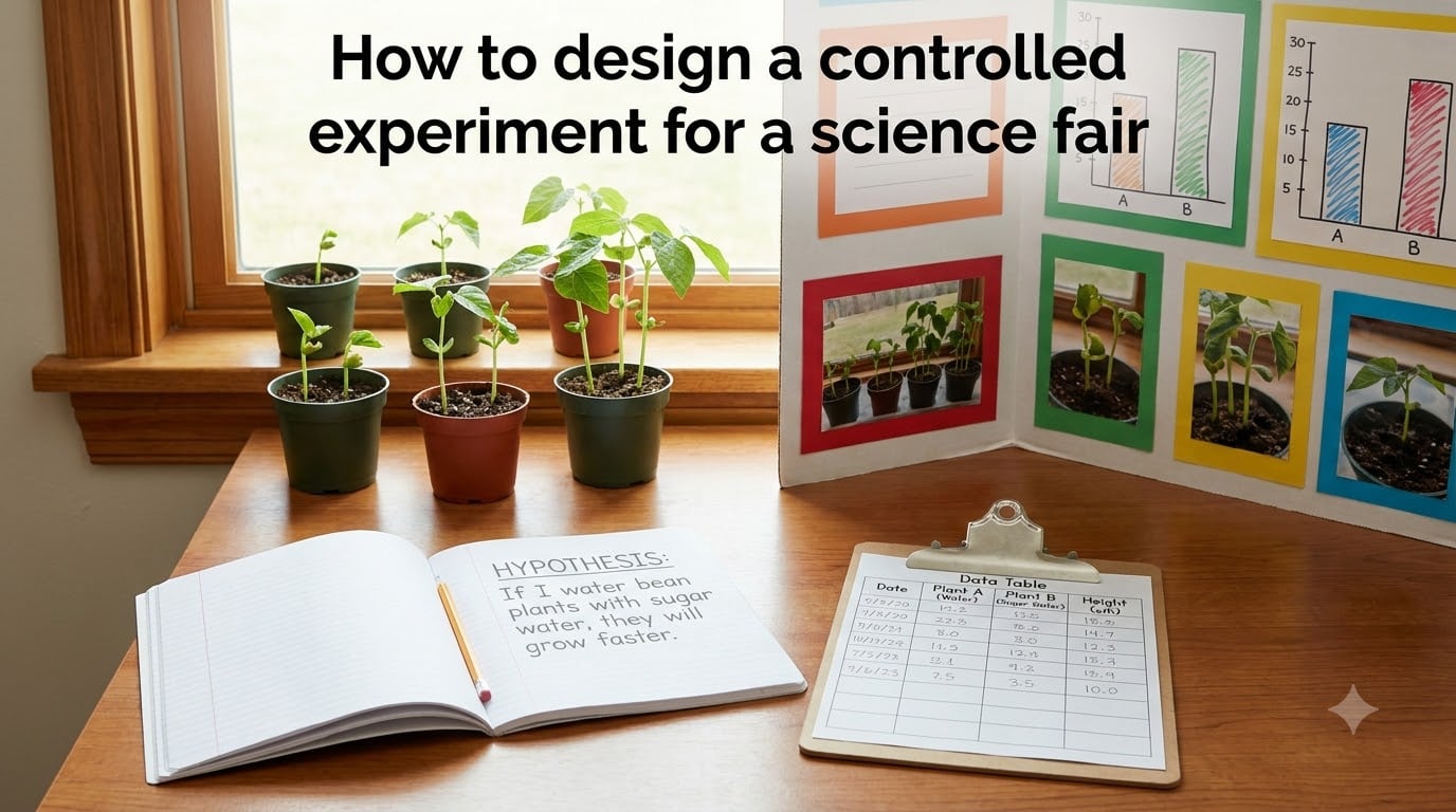 How to design a controlled experiment for a science fair