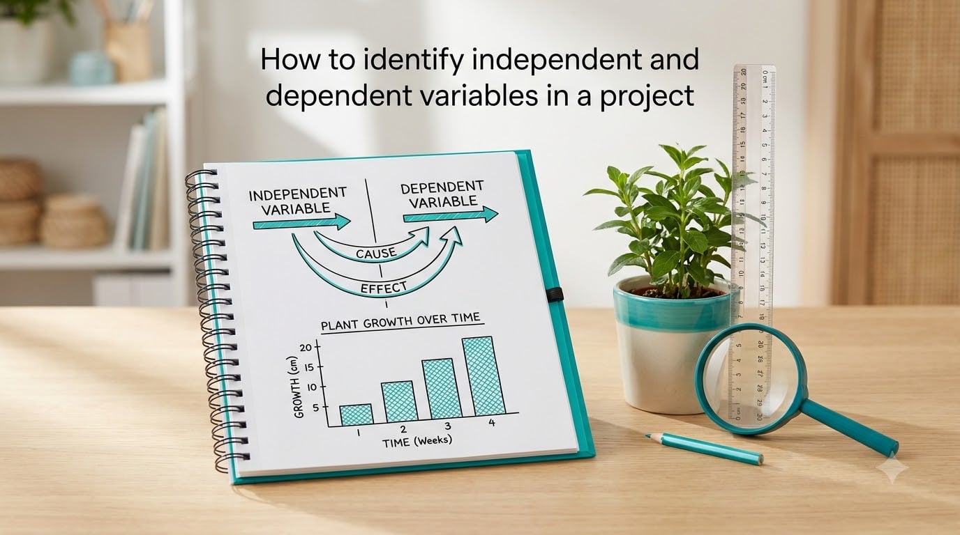How to identify independent and dependent variables in a project