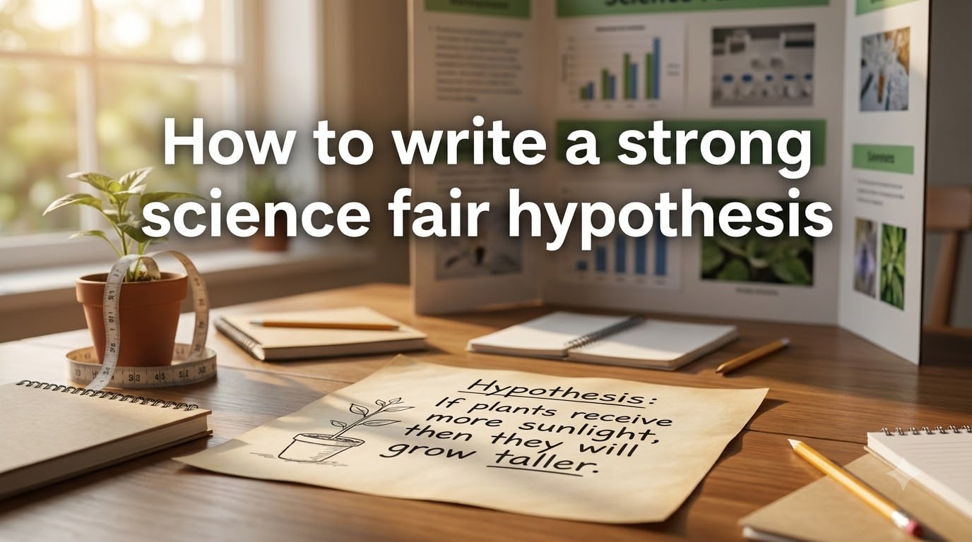 How to write a strong science fair hypothesis