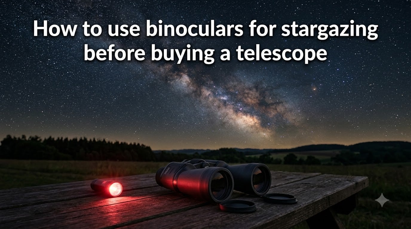 How to use binoculars for stargazing before buying a telescope