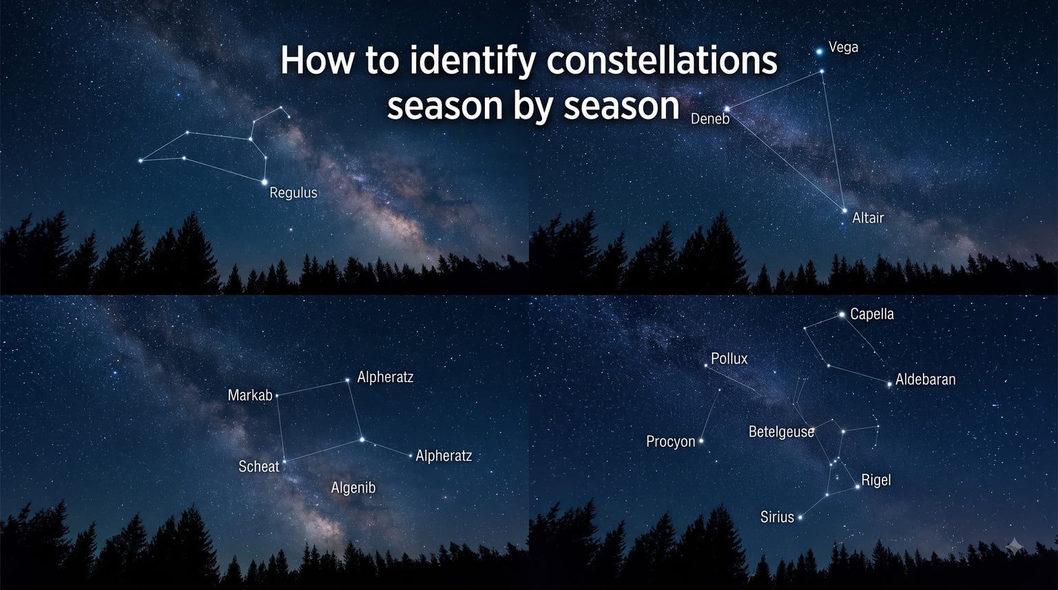 How to identify constellations season by season