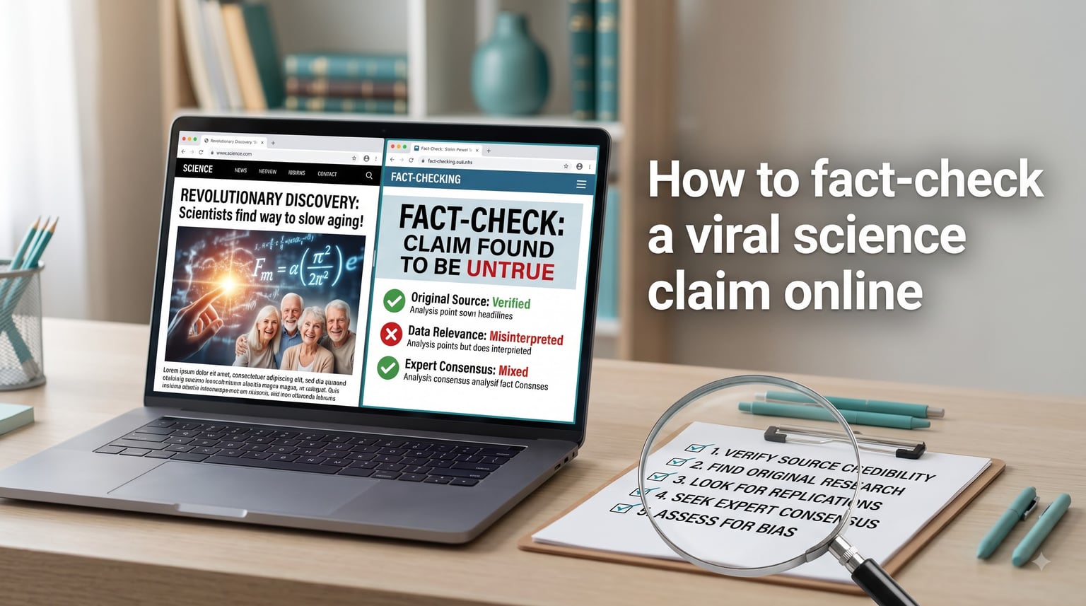 How to fact-check a viral science claim online