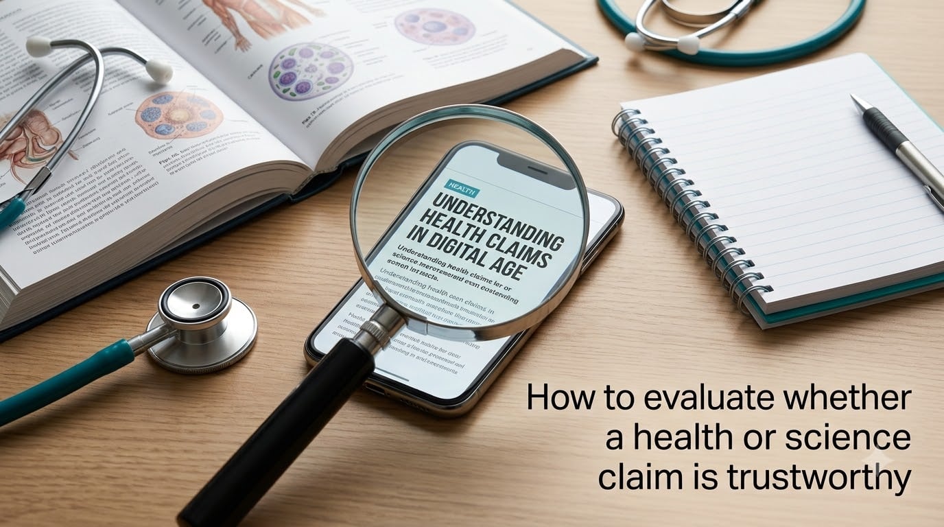 How to evaluate whether a health or science claim is trustworthy