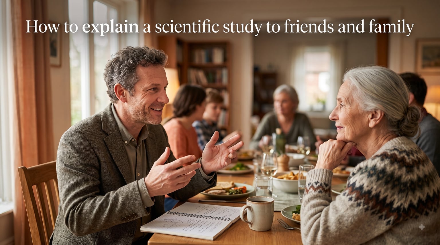 How to explain a scientific study to friends and family