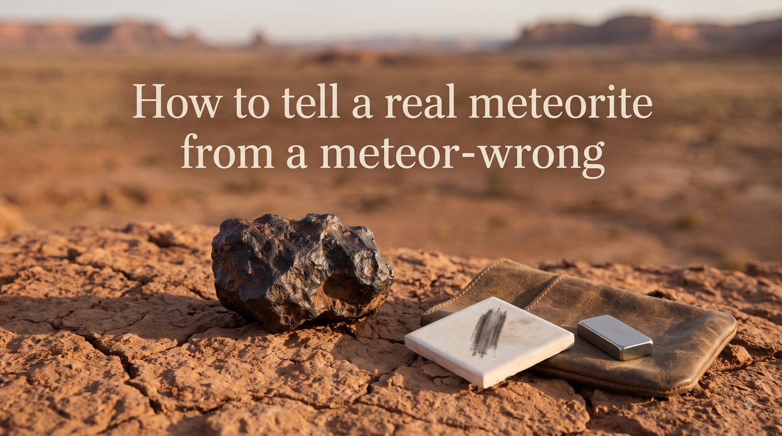 How to tell a real meteorite from a meteor-wrong