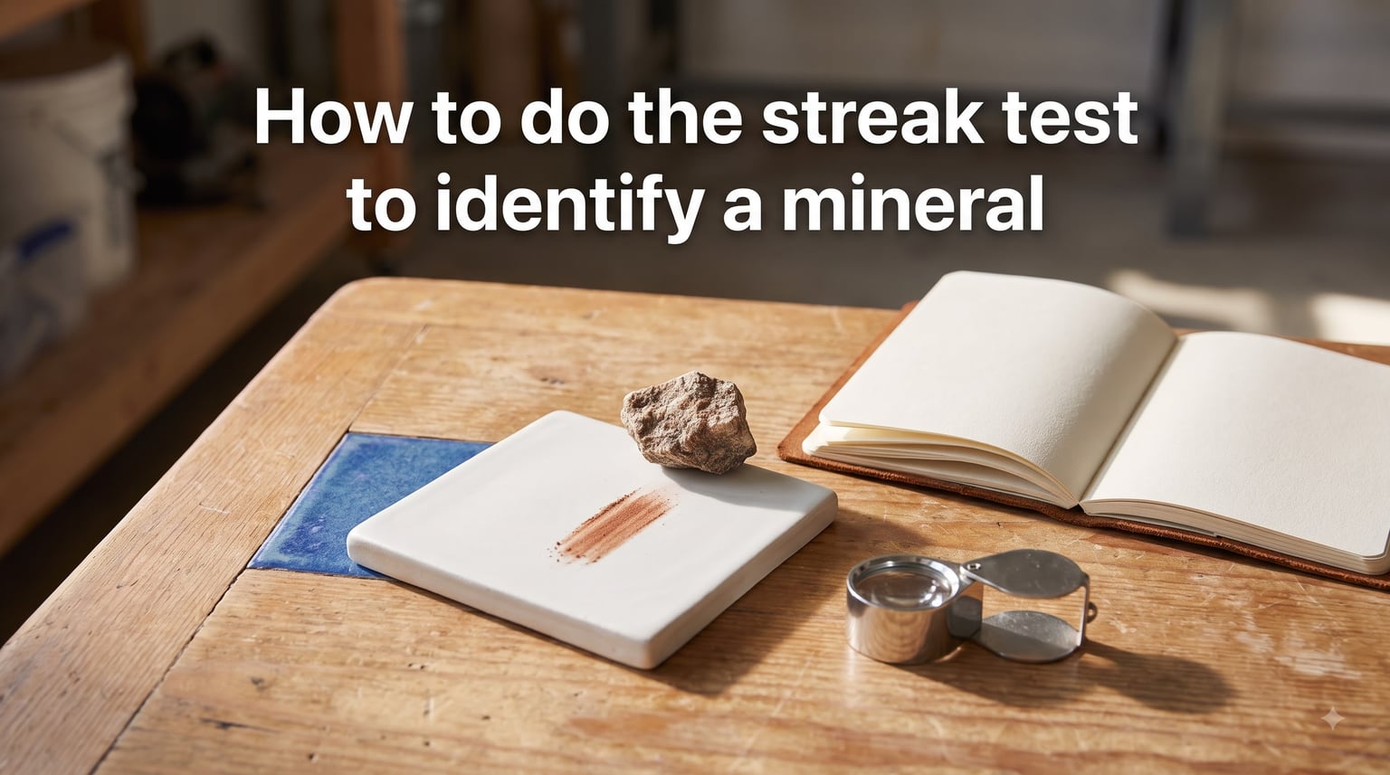 How to do the streak test to identify a mineral