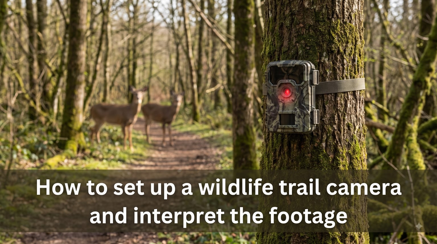 How to set up a wildlife trail camera and interpret the footage