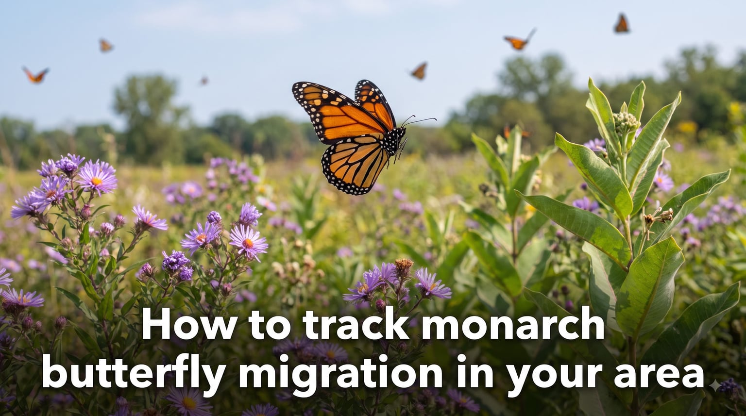 How to track monarch butterfly migration in your area
