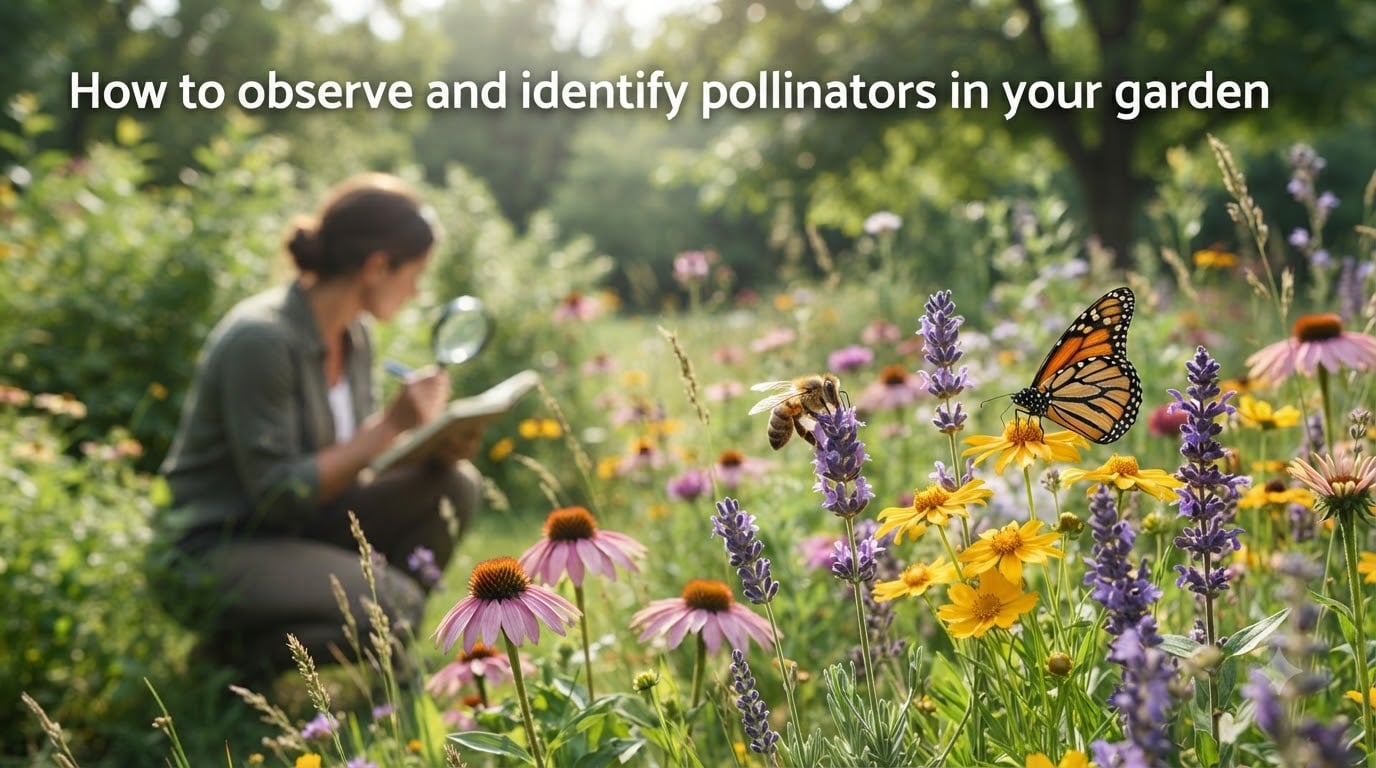 How to observe and identify pollinators in your garden