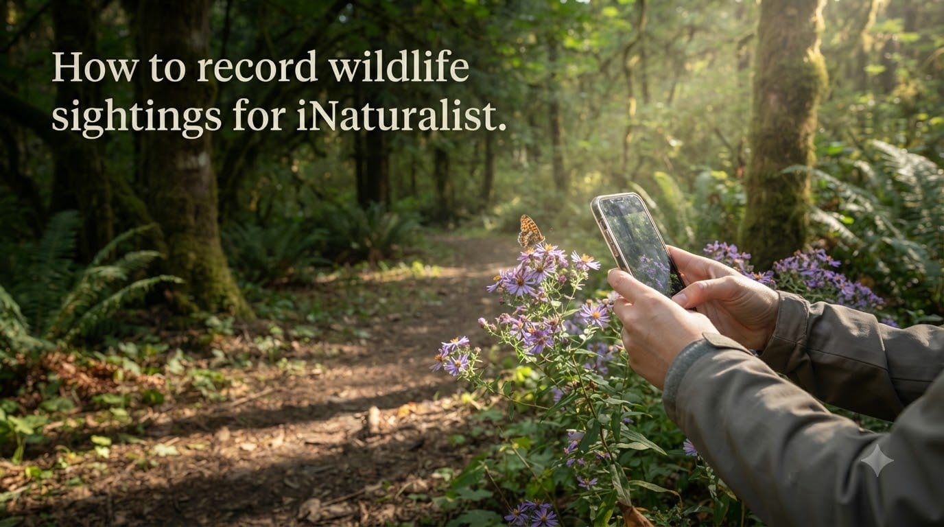 How to record wildlife sightings for iNaturalist