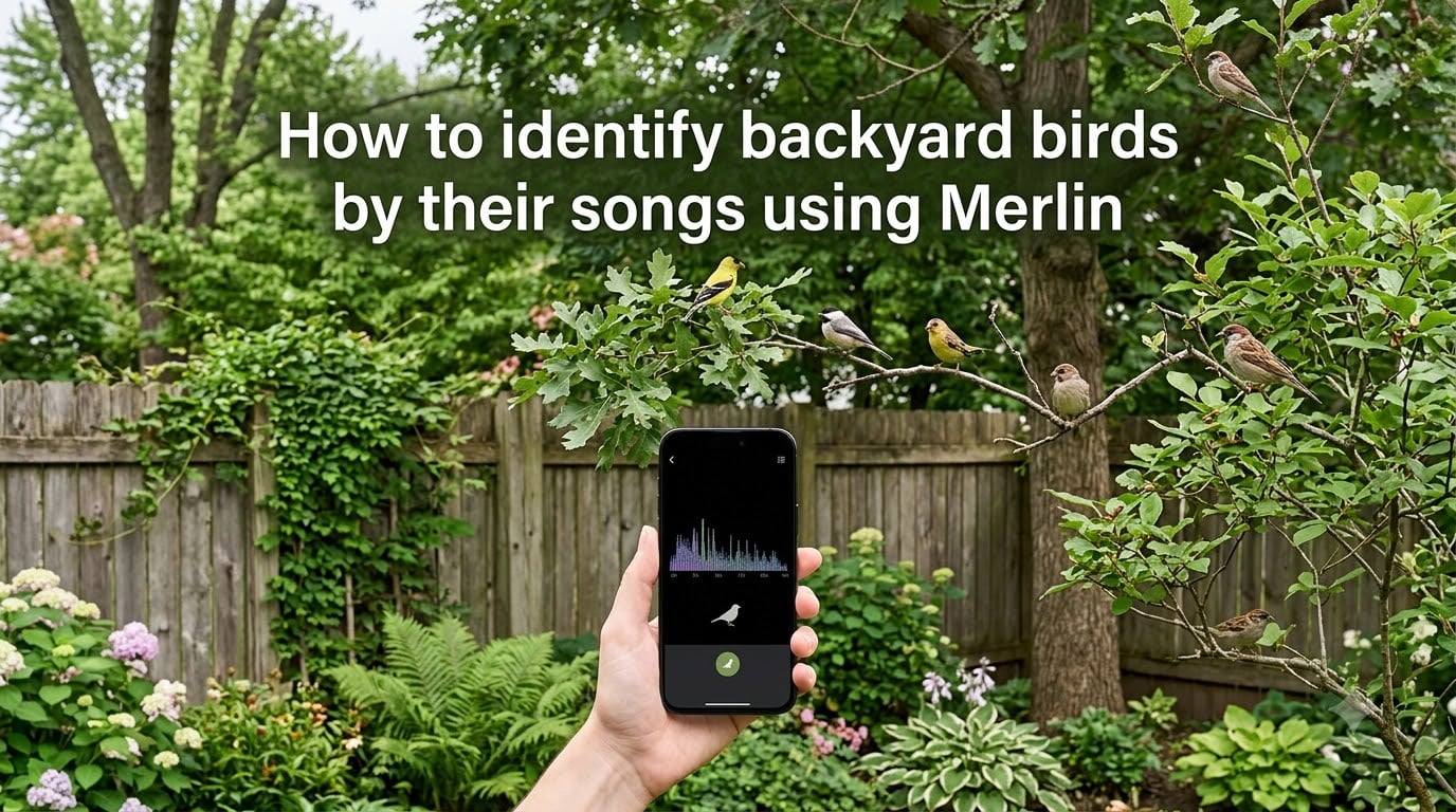 How to identify backyard birds by their songs using Merlin