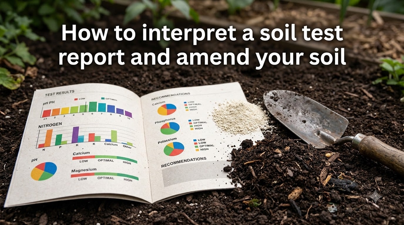 How to interpret a soil test report and amend your soil