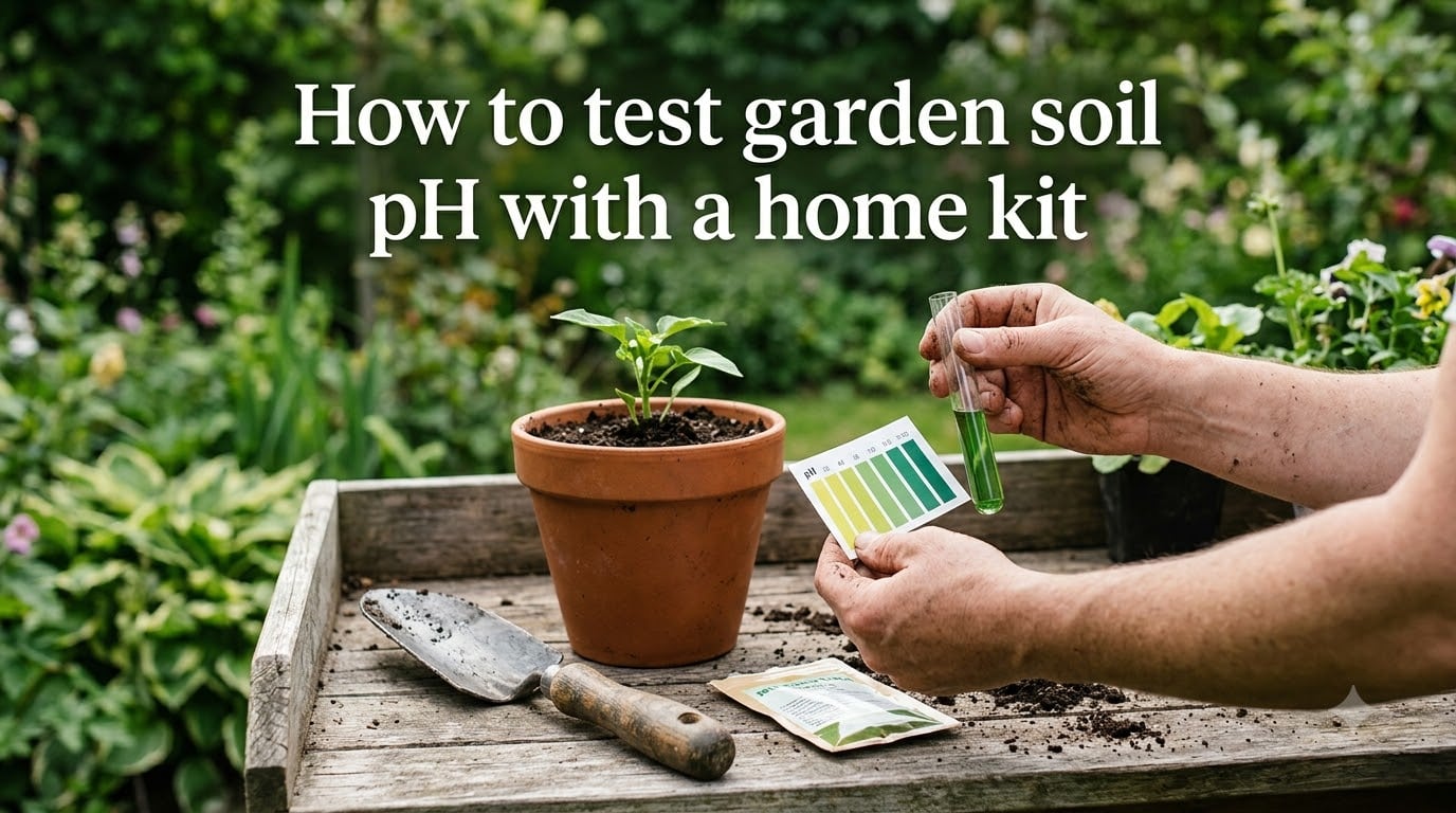 How to test garden soil pH with a home kit