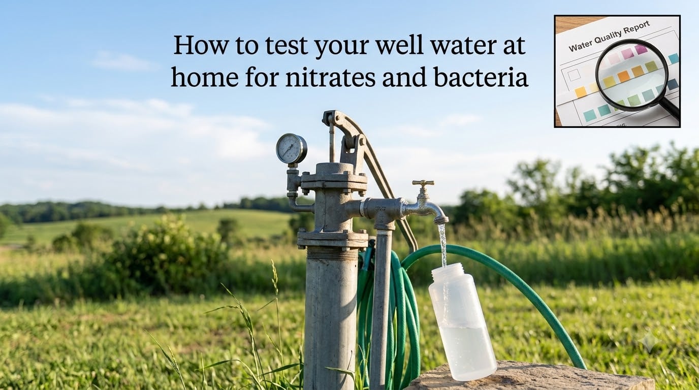 How to test your well water at home for nitrates and bacteria