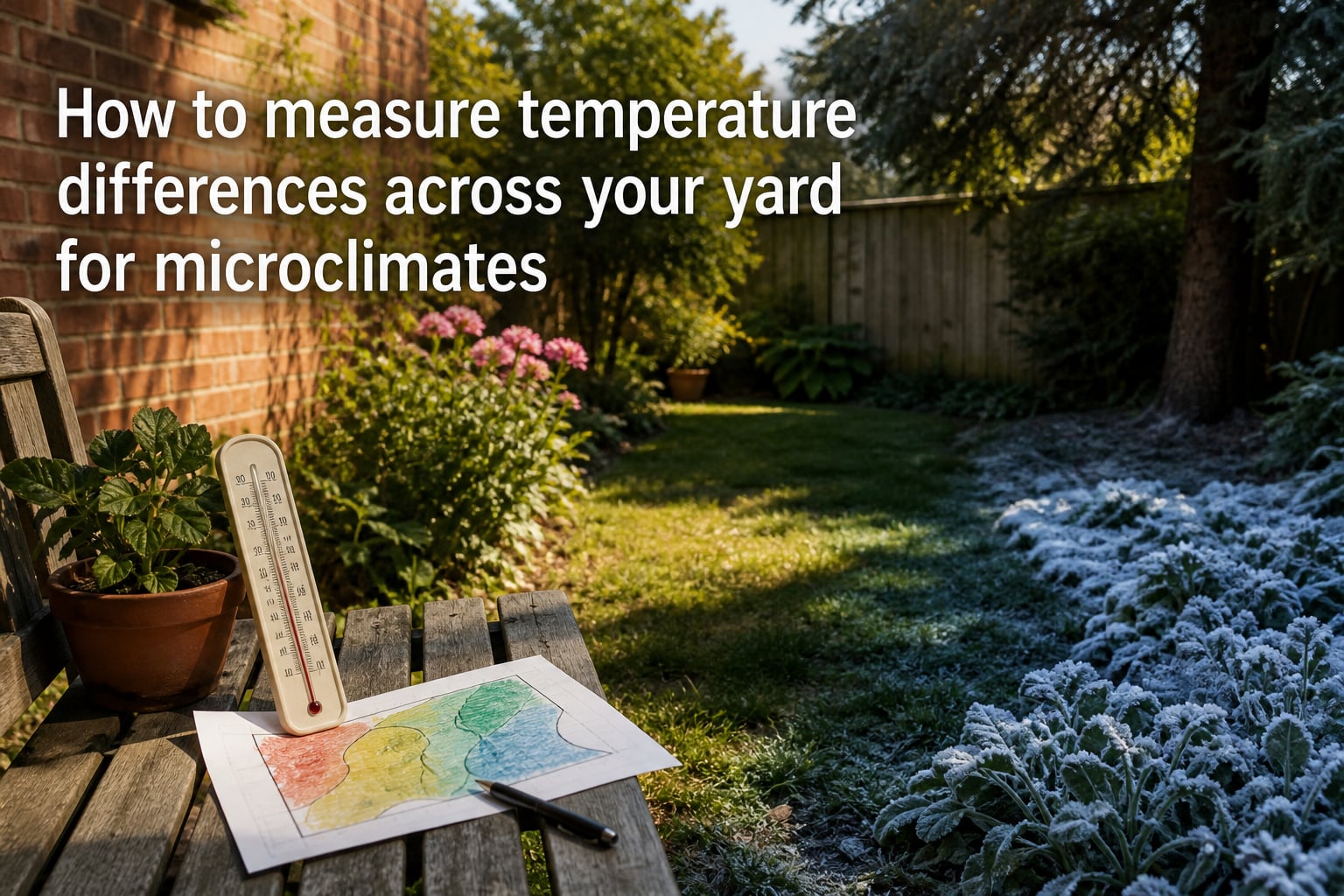 How to measure temperature differences across your yard for microclimates