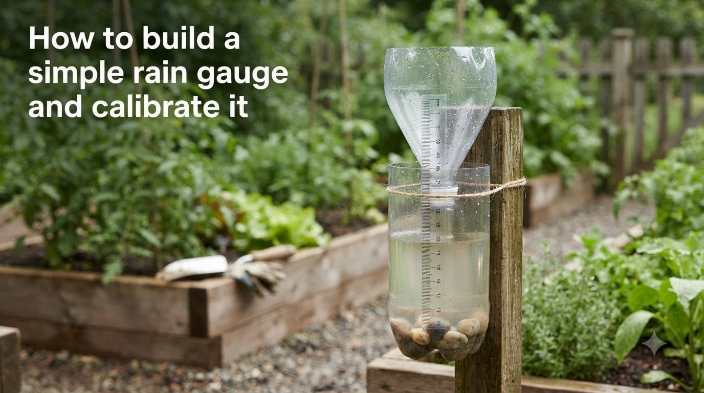 How to build a simple rain gauge and calibrate it