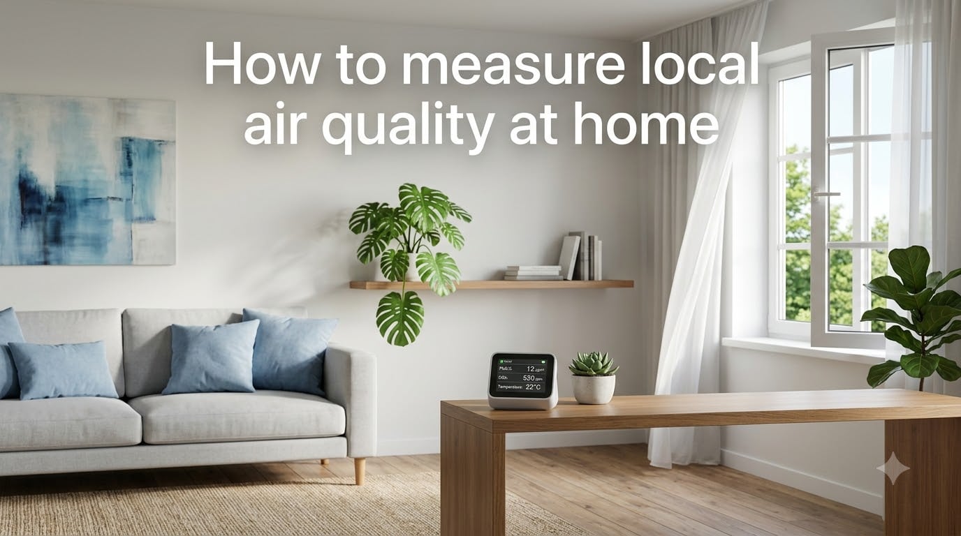 How to measure local air quality at home