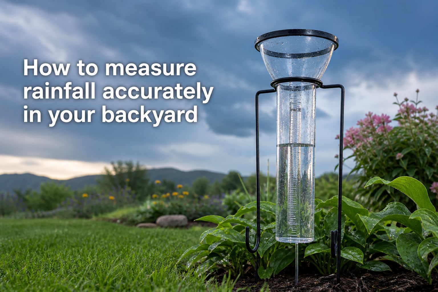 How to measure rainfall accurately in your backyard