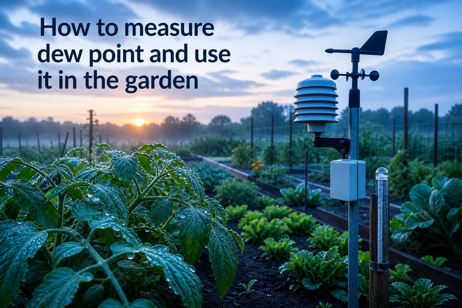 How to measure dew point and use it in the garden