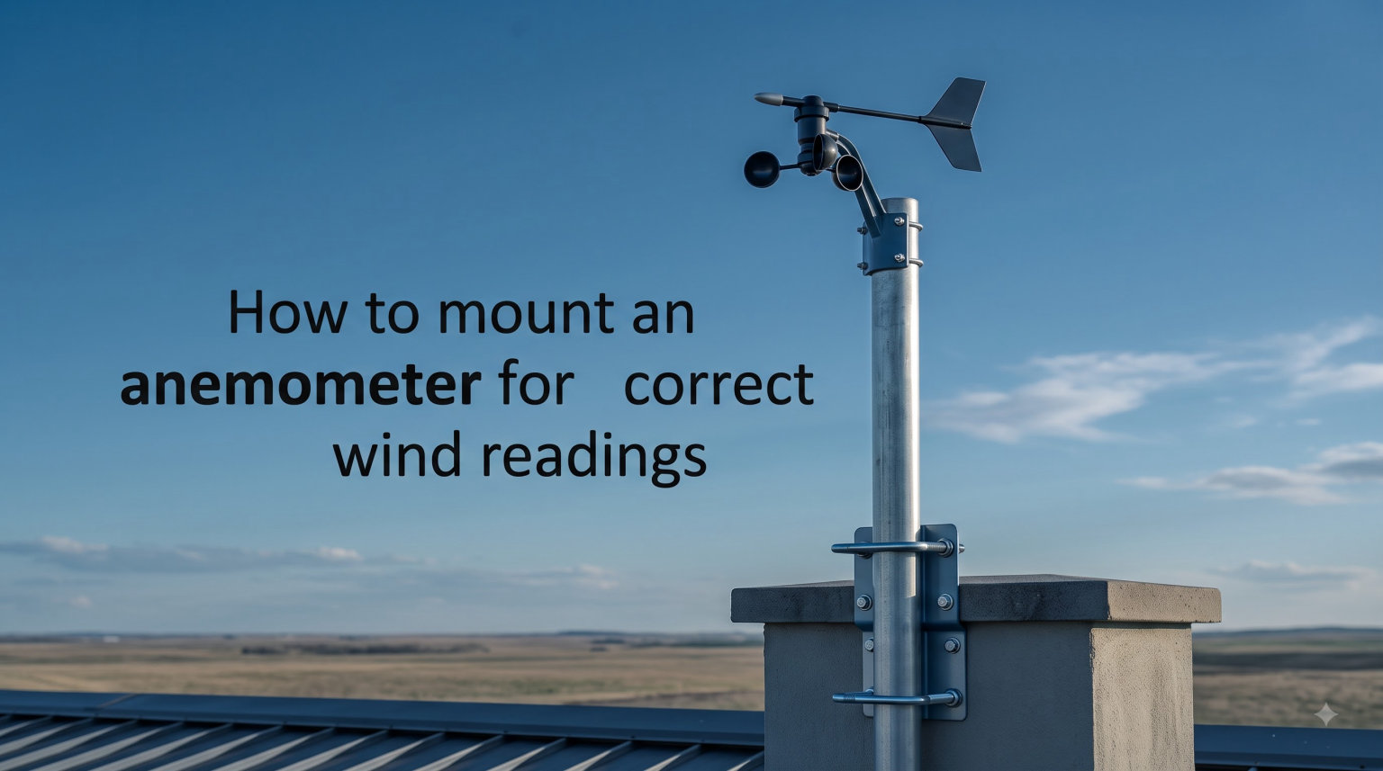 How to mount an anemometer for correct wind readings