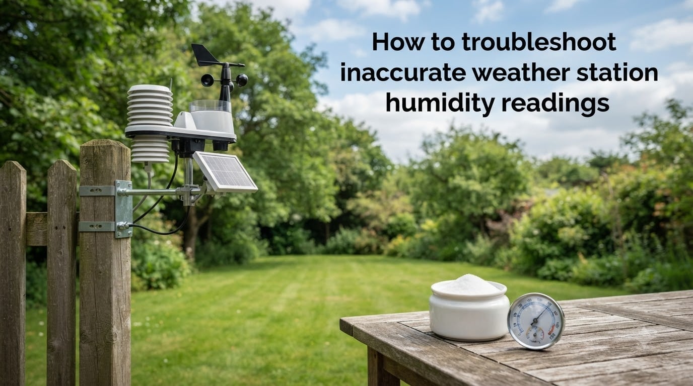 How to troubleshoot inaccurate weather station humidity readings
