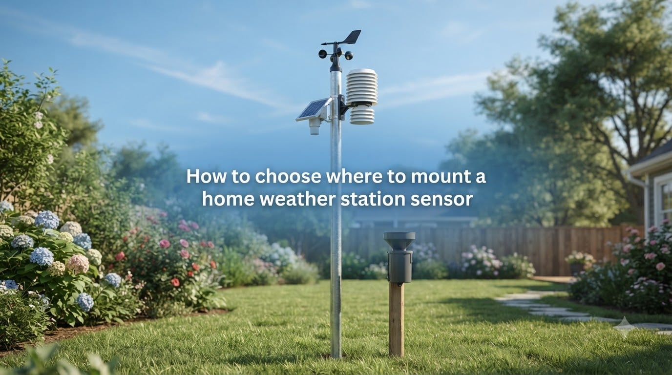 How to choose where to mount a home weather station sensor
