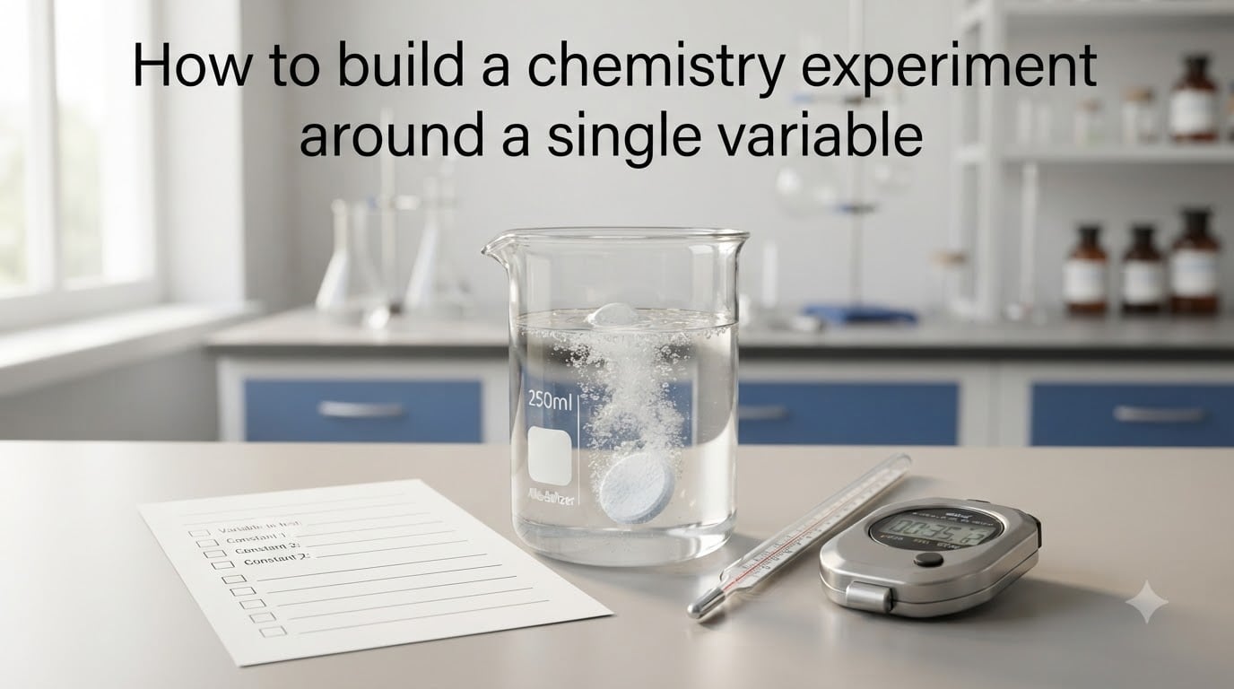 How to build a chemistry experiment around a single variable