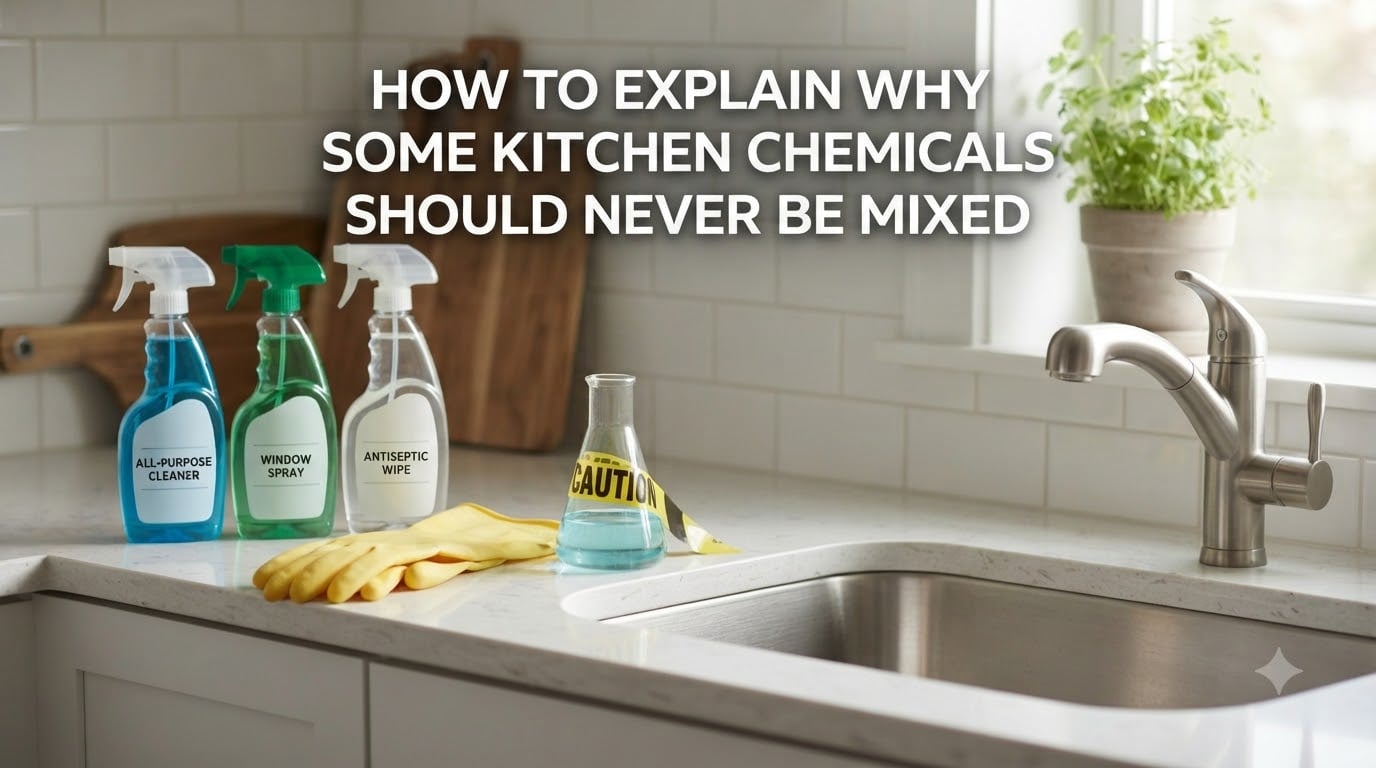 How to explain why some kitchen chemicals should never be mixed