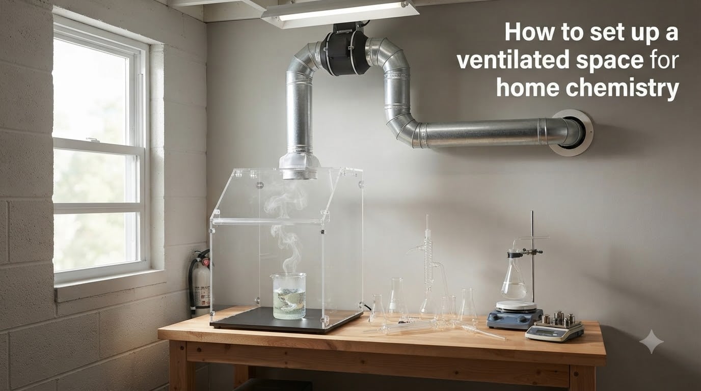 How to set up a ventilated space for home chemistry
