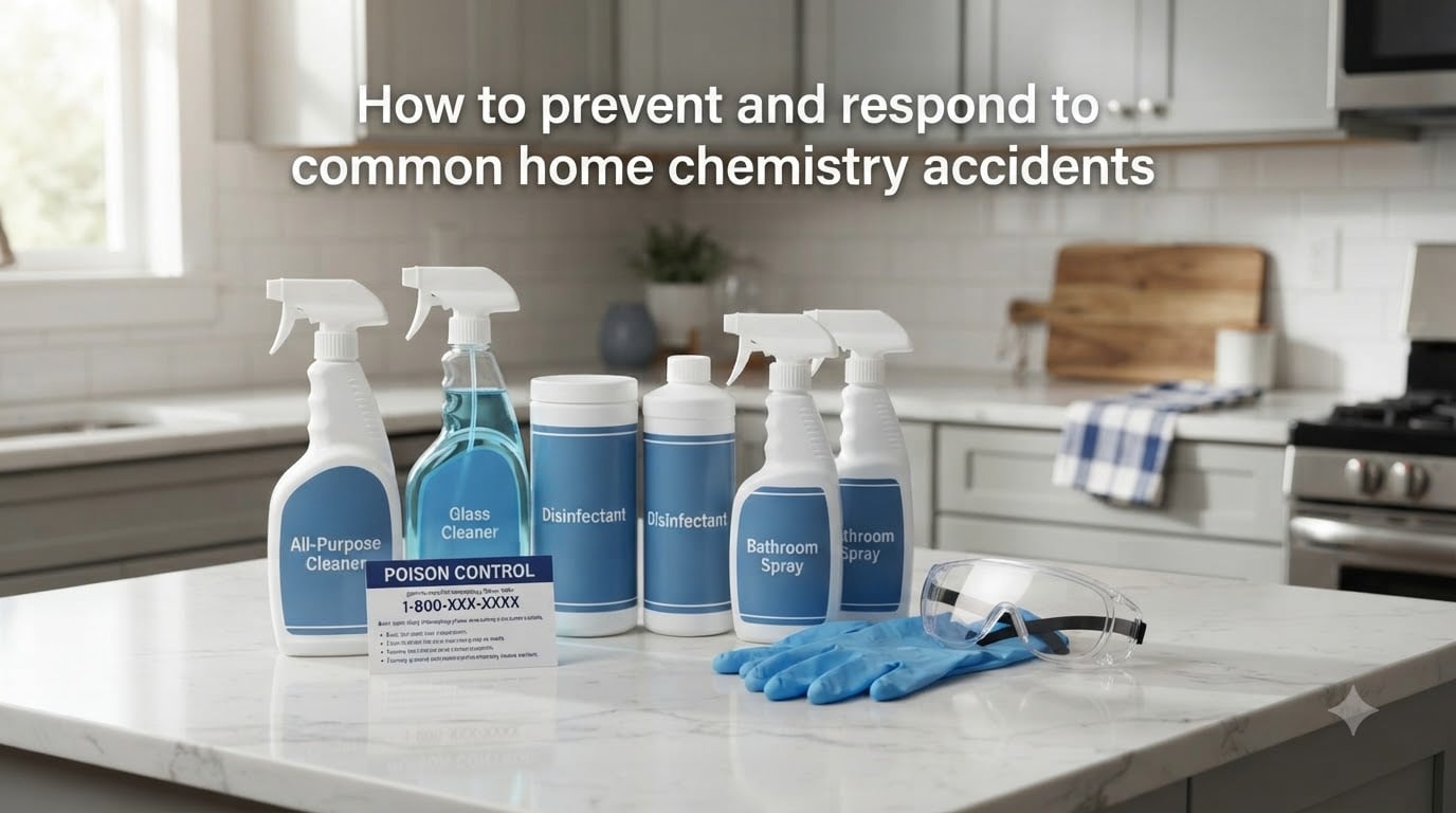 How to prevent and respond to common home chemistry accidents