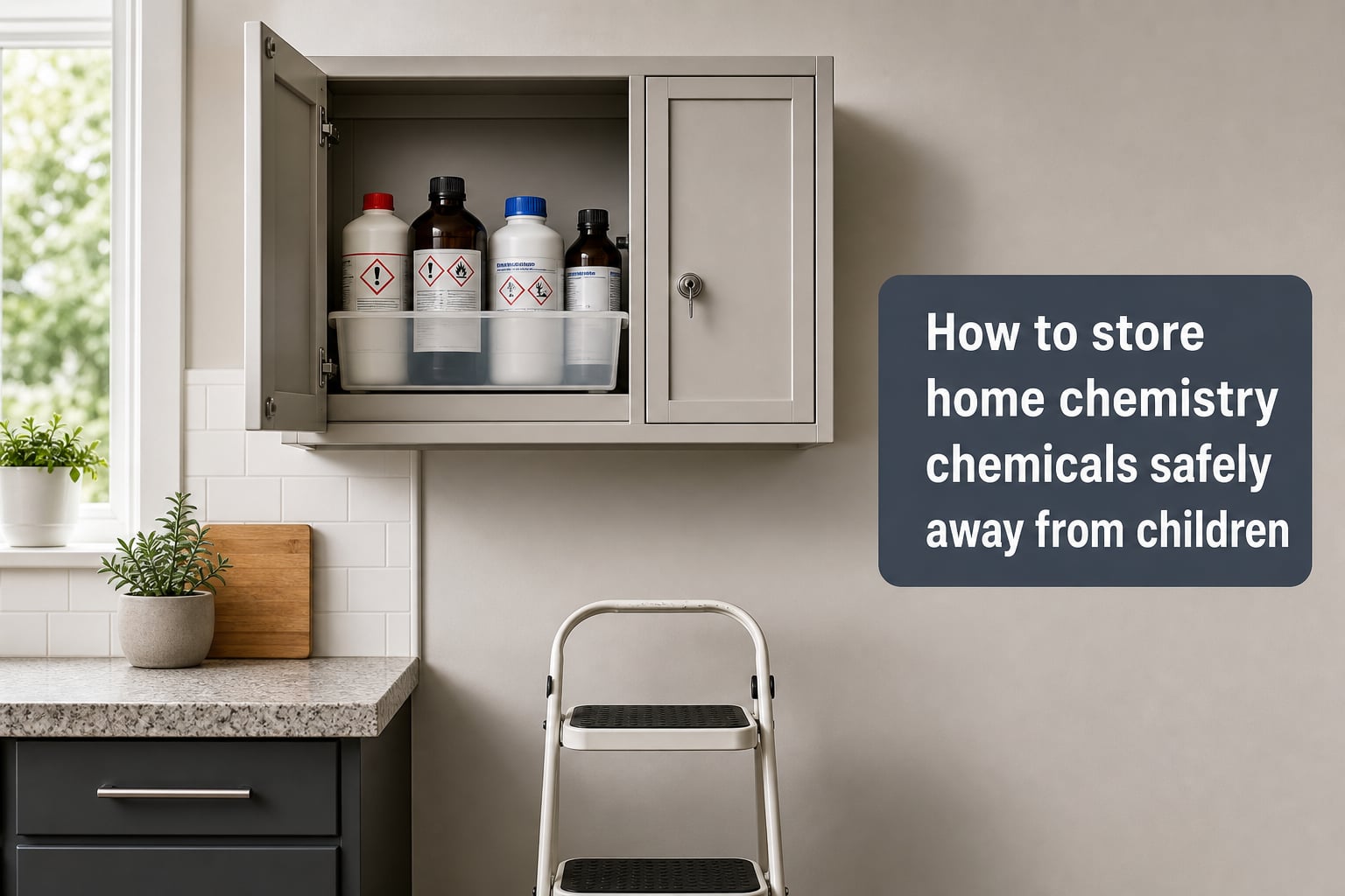How to store home chemistry chemicals safely away from children