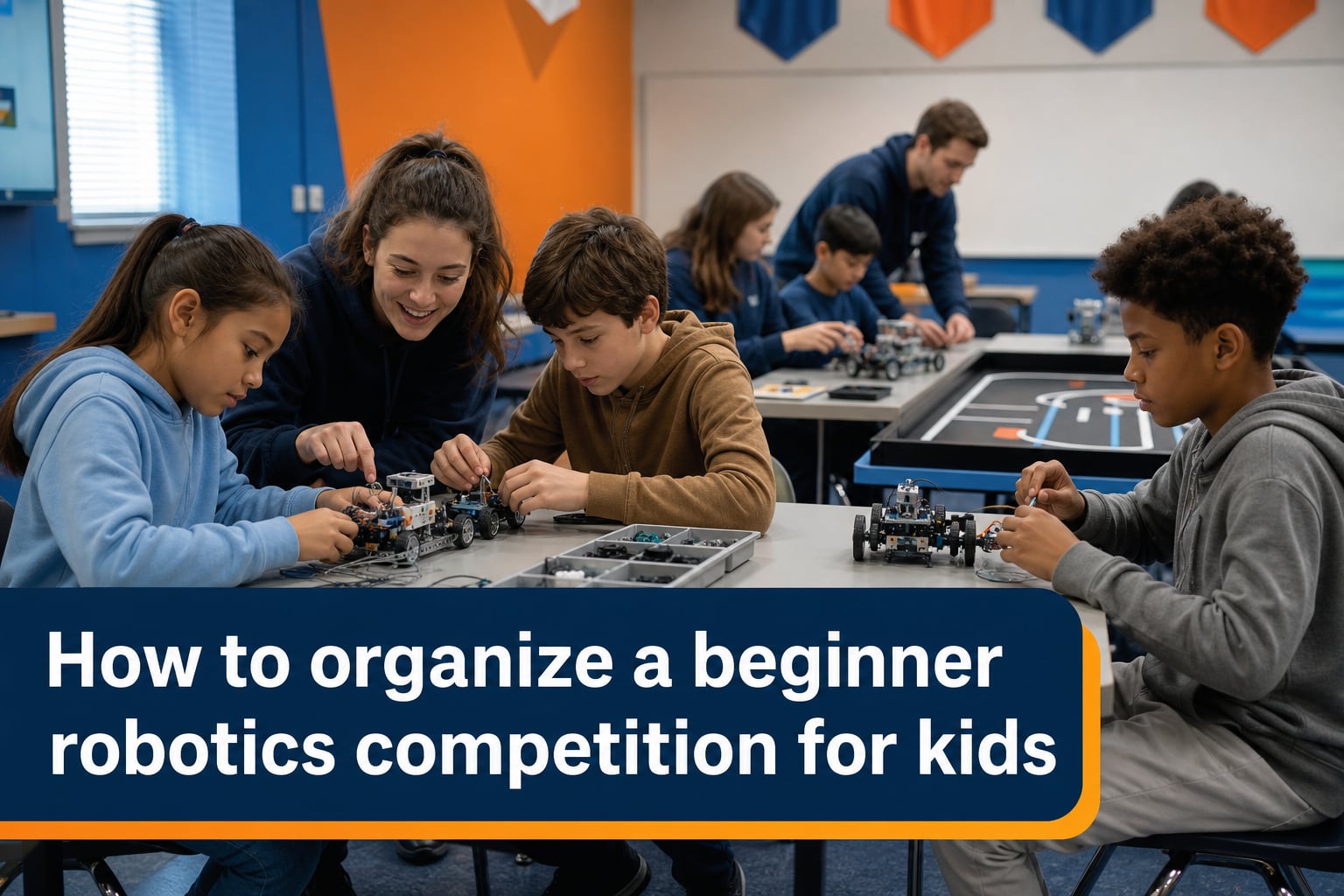 How to organize a beginner robotics competition for kids