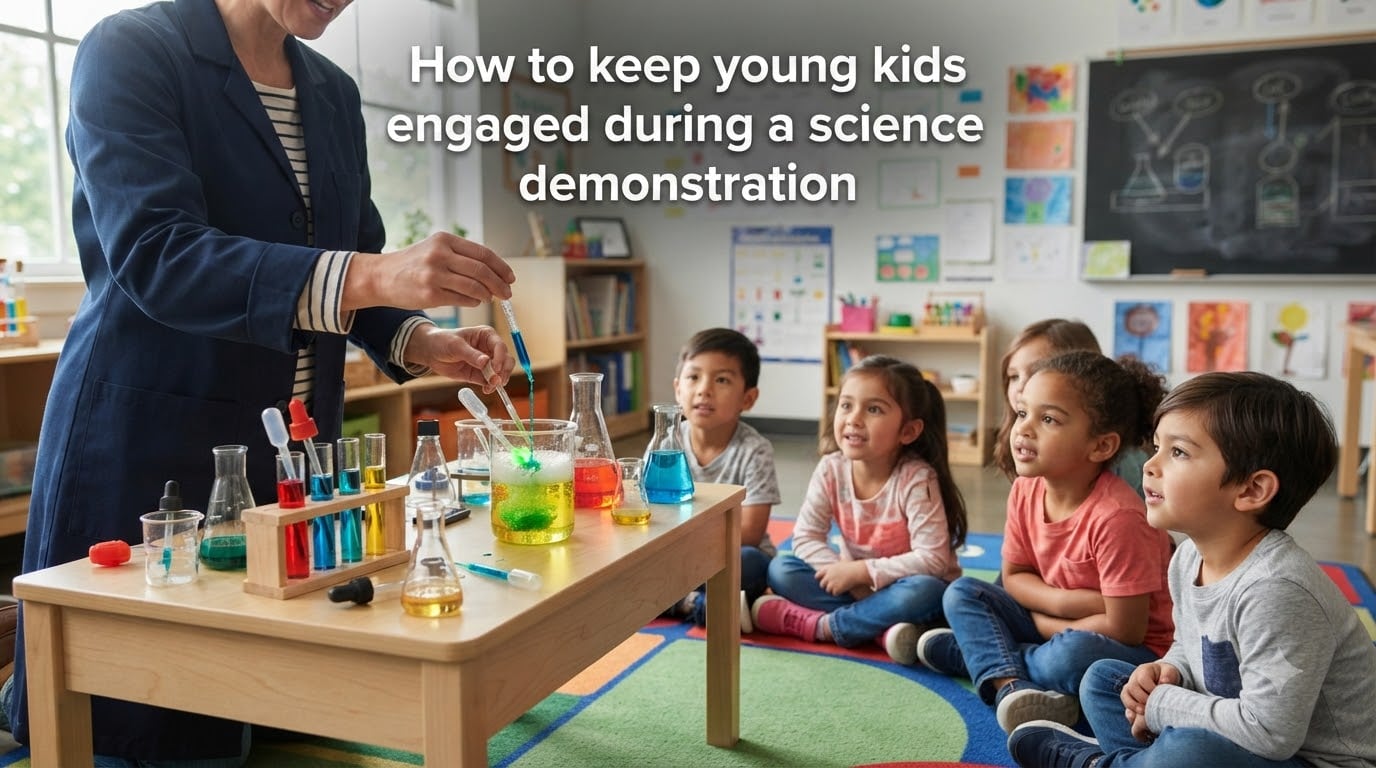 How to keep young kids engaged during a science demonstration