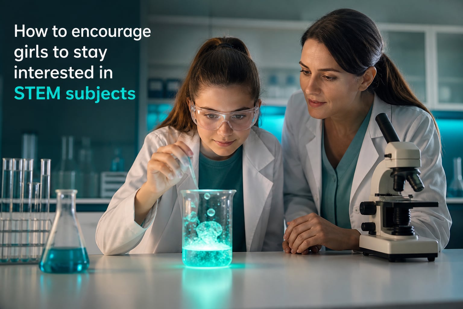 How to encourage girls to stay interested in STEM subjects